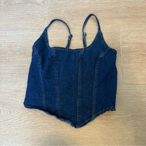 5 for $25 forever 21 denim crop top